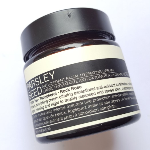 Aesop Parsley Seed Anti-oxidant Facial Hydrating Cream, antioxidant skincare, antioxidants, anti ageing skincare, younger skin, skincare 