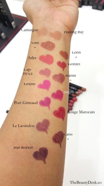 NARS-Precision-Lip-Liner-swatches-Indian-medium-skintone, NARS Precision Liner, lip liners swatches