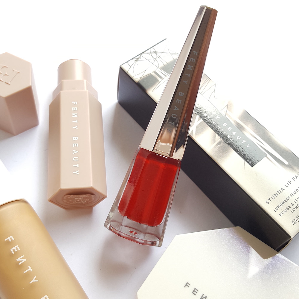 Fenty Beauty Stunna Lip Paint Uncensored review, liquid lipstick, red lipstick, matte red lipstick, perfect red lipstick for all skin tones, red lipstick for pale skin, red lipstick for medium skin, red lipstick for deep skin