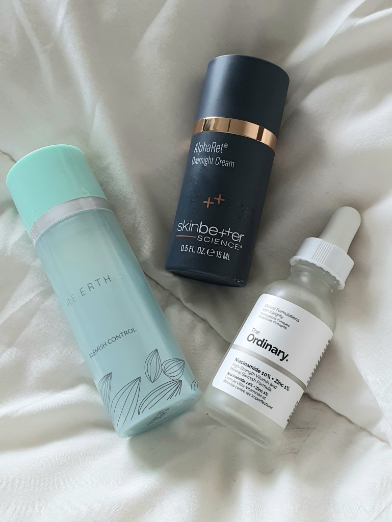 acne skincare, retinol, antiageing, antibacterial serum acne